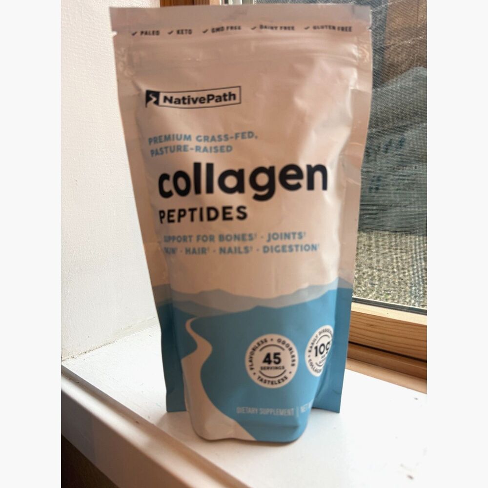 NativePath Premium Grass-Fed Collagen Peptides 15.9 oz 45 Servings Best By 2028